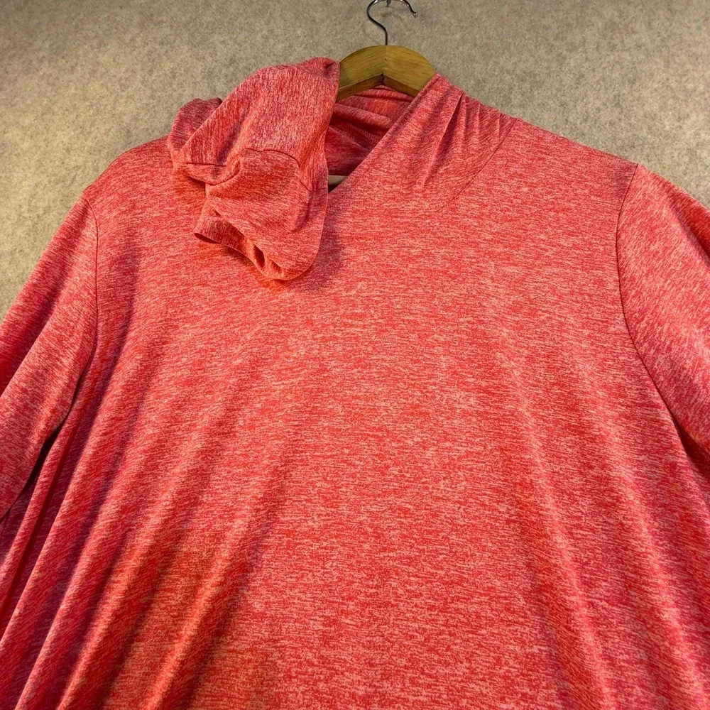 Nike Dri-FIT Mens XL Hoodie Long Sleeve Heather Red Training Shirt T1943